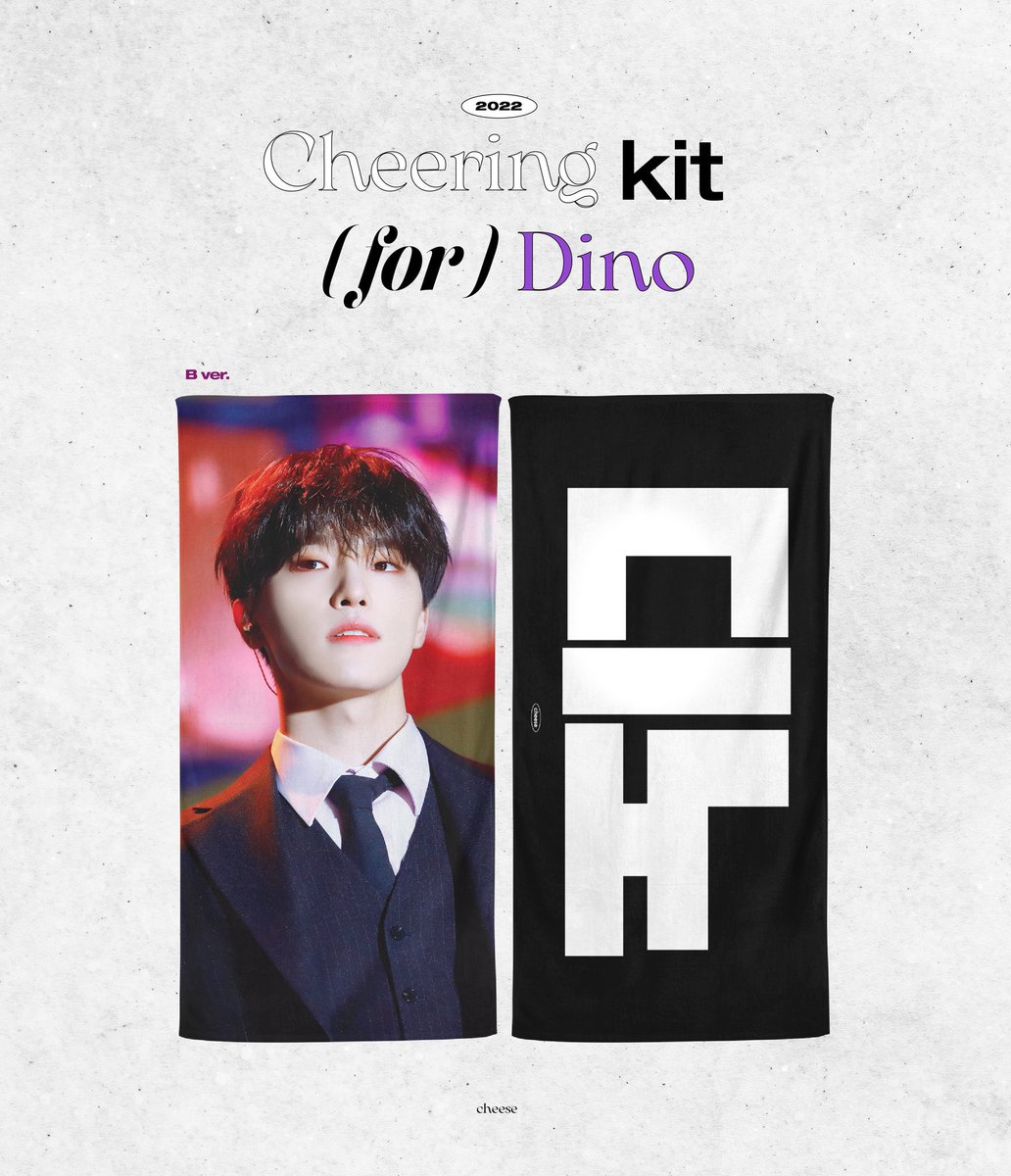 [🇻🇳VN GO]
📌DINO (SEVENTEEN) Slogan by <a href="/cheese21199/">cheese</a> <60*30>

🥑A ver / B ver
Gồm : Slogan phản quang + Zipper bag + Quạt 

💵1 set : 465k/set
     2 set : 430k/set 

⏰Deadline: 29/06/2022