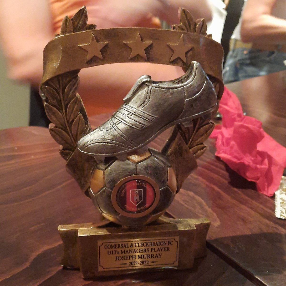 Shaunmurray26's tweet photo. Great weekend for Joseph Murray and Gomersal and Cleckheaton FC. U13 Player of the year and Drighlington gala champions! @BBGAcademyPE https://t.co/UMtLn3YFtn