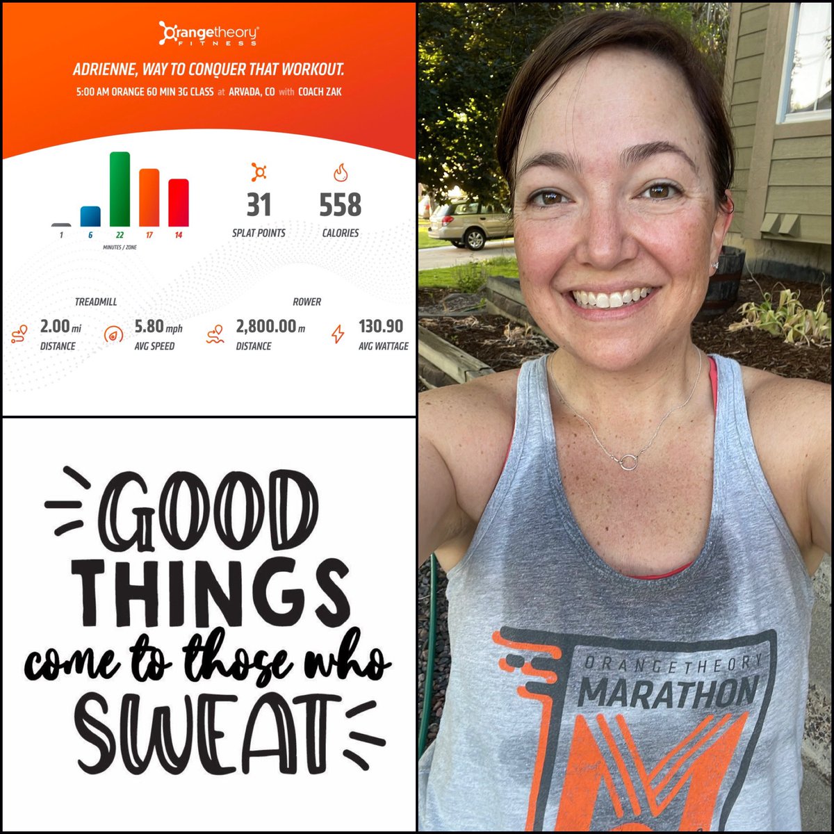Adrienne Cadle (@dracadle) on Twitter photo It was a sweaty one this morning! And, honestly, it felt SO good! Nothing like a Monday morning <a href="/orangetheory/">Orangetheory Fitness</a> workout! #NeverMissaMonday #OTF It was a sweaty one this morning! And, honestly, it felt SO good! Nothing like a Monday morning <a href="/orangetheory/">Orangetheory Fitness</a> workout! #NeverMissaMonday #OTF
