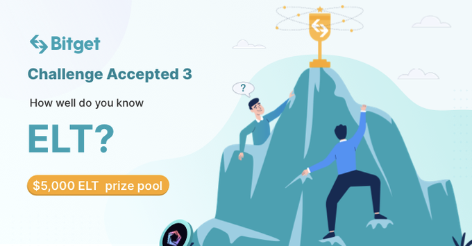 BitgetAfrica's tweet photo. #Bitget 3rd Series of "Challenge Accepted" is LIVE - featuring $ELT @ELTblack

💪Accept the Quiz challenge to share $4,000 $ELT ! -> https://t.co/zHWLmRctED
🤝RT + @ 3 friends or share Infographic in a #crypto chat to WIN 1,000 $ELT!

📝Study $ELT -> https://t.co/fEC5o4CvmS https://t.co/NI5JYYEsN4