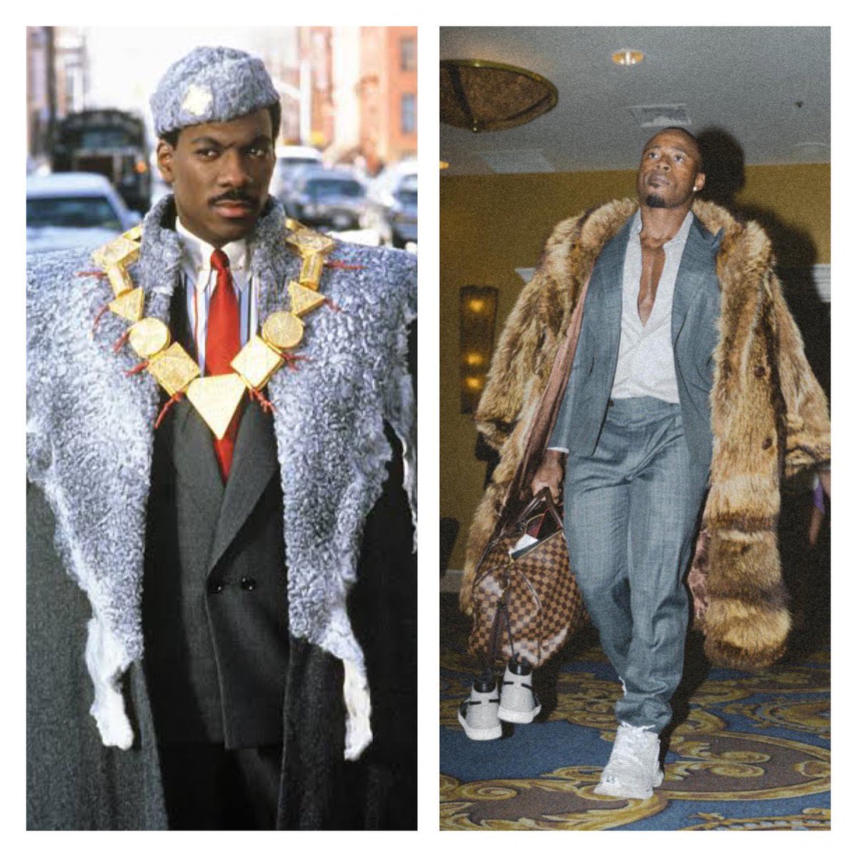 Efrem232's tweet photo. @RusSwole @AntoniiNguyen It Had to be Done Russ! Who worn it better? #CameDownToVegasForBussiness #5TimeChamp @RusSwole https://t.co/7MReknVUoh