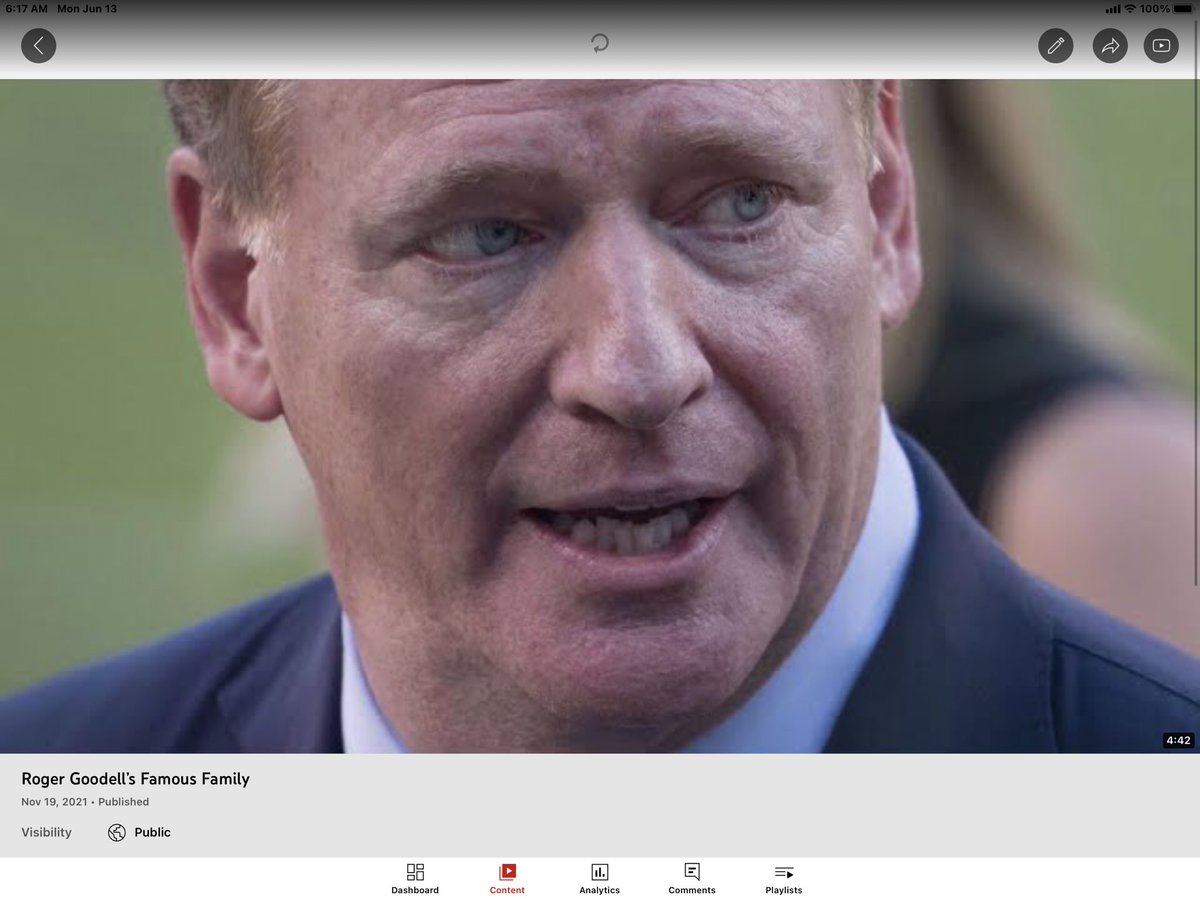 LarryHandy007's tweet photo. @nflcommish 
Here’s a short bio full of surprising facts about #RogerGoodell &amp; his family on #YouTube 
https://t.co/o93N1f3Ocb https://t.co/FDLCqRH1nA