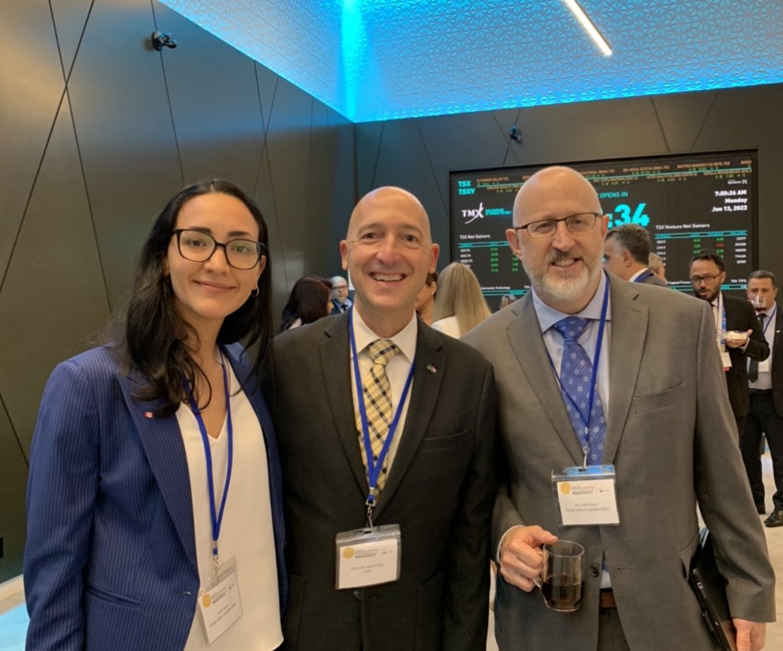 Great to meet Michael Grant and Perla Ivonne Haro Ruiz in Toronto!🇨🇦