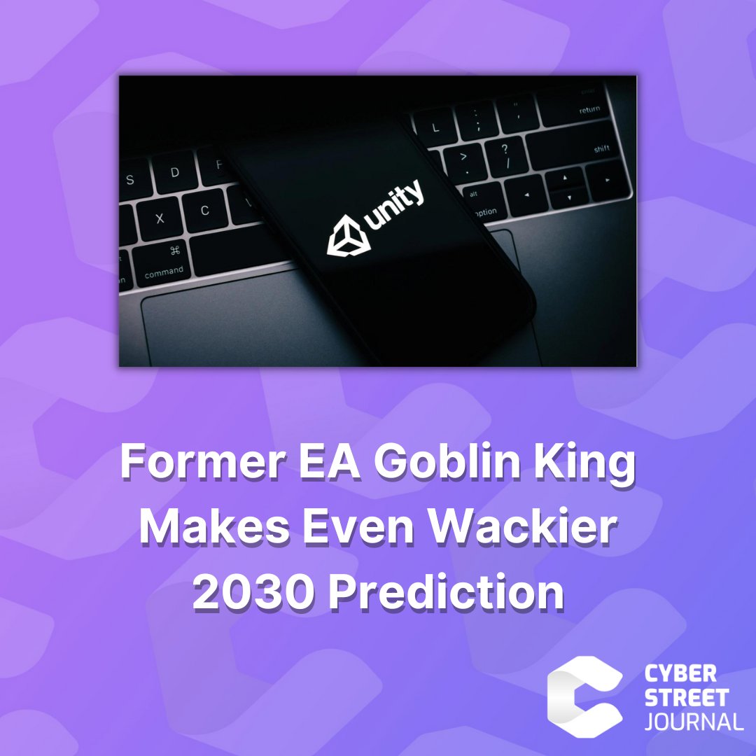 John Riccitiello, who sold his soul to the Devil to expand EA, was himself mutated into a shriveled, Unity-rendered goblin king in a classic Faustian twist. Now, he thinks all websites will mutate into #metaverse destinations.

More 👉 cyberstreetjournal.com