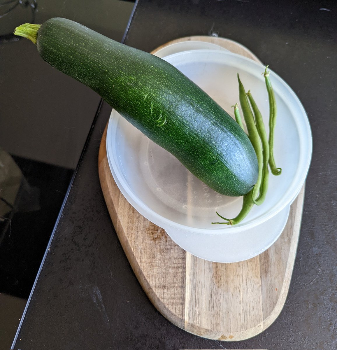 Mirimagic's tweet photo. Mon side project avance bien 💪: 
Cette semaine,c'est récolte de la première courgette. Les cornichons et les tomates ne devraient pas tarder à suivre. 🥰 https://t.co/HRuhICTclu