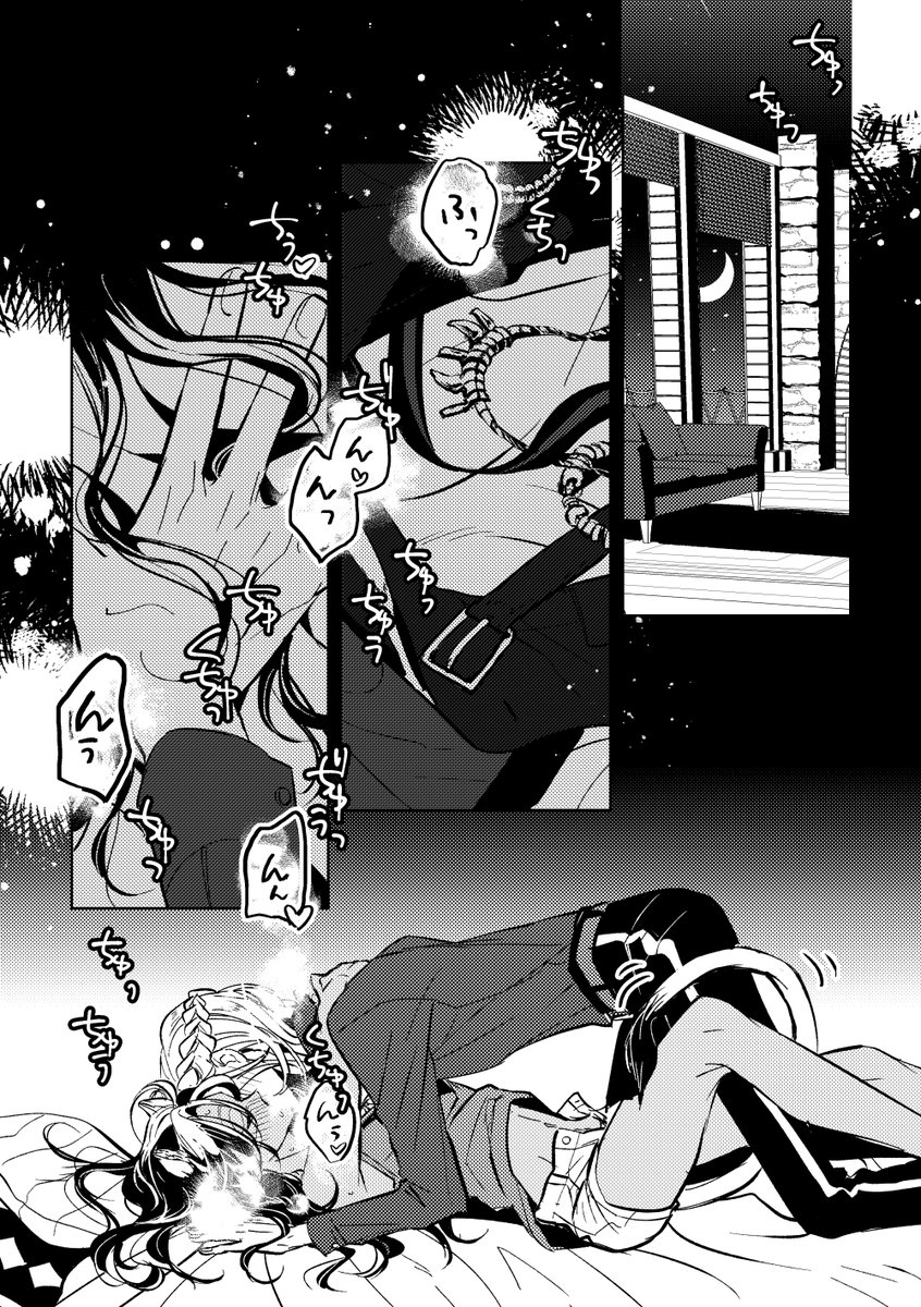 #にょたレオンリー で展示していたヴィルレオ♀漫画
※ちょっとだけえっち
※付き合っているのかいないのか微妙な関係
※🦁の飲酒描写有り 