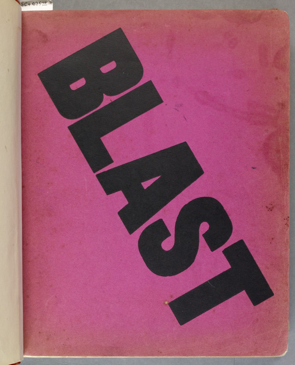 DU_Collections's tweet photo. They say one should never judge a book by its cover... #lifelessonsMW #wisewords #vorticism #bookdesign #blastfromthepast #speccoll https://t.co/cJo0rteXzo