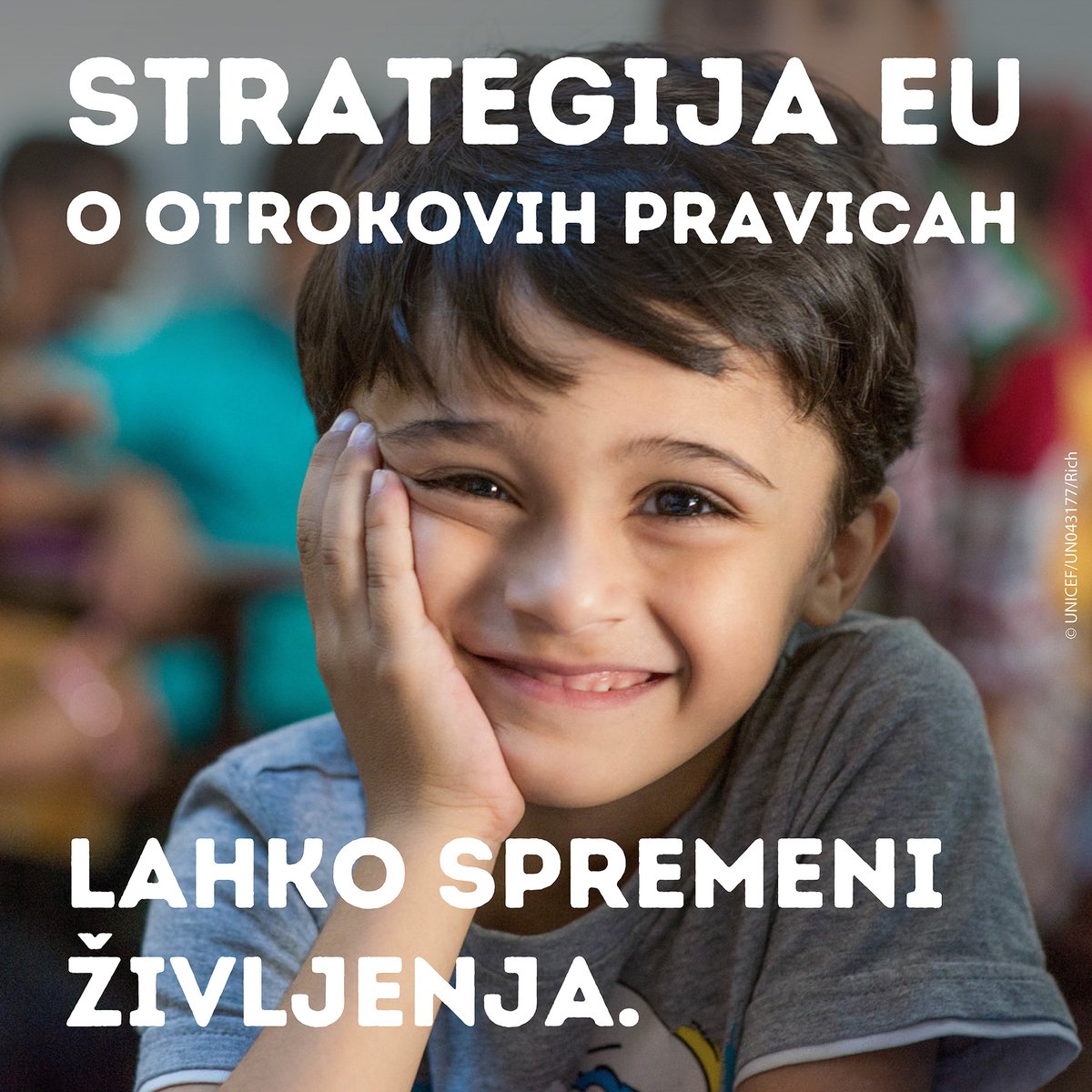 UNICEFsi's tweet photo. Zadovoljni smo, da je strategijo EU o otrokovih pravicah potrdilo vseh 27 držav članic EU.
Ta zgodovinski trenutek odraža duh pobude #TeamEurope. Gre za skupno zavezo k spoštovanju otrokovih pravic v Evropi in po svetu.
https://t.co/fEs7lxFgKr
#ChildRightsStrategy @UNICEF_EU https://t.co/Xveuoje6Jc
