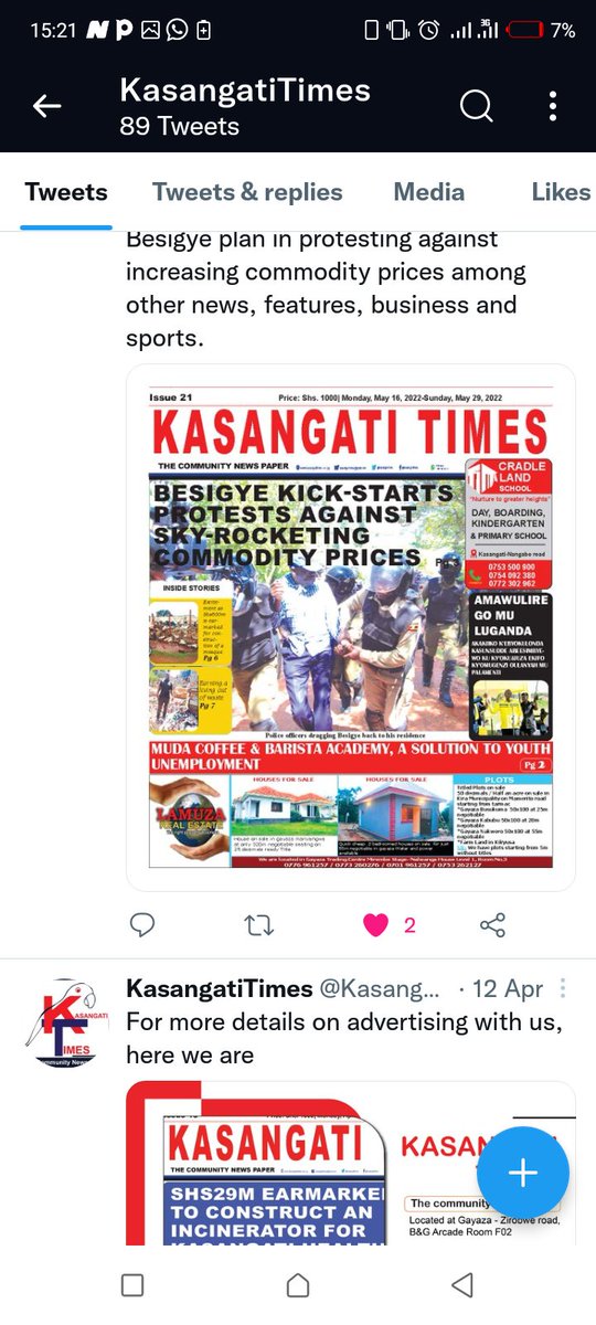 Kisusunku's tweet photo. Just in case you didn't know. There's a New kid on the block. Just in my backyard here. #ComeSeeWe
#Kasangati Times,its about time.
@KasangatiTimes @Kisusunku @JKabuleta @UCC_Official @UCC_ED @UgandaMedia @kizzabesigye1 @HEBobiwine https://t.co/DY6DoXPNyz
