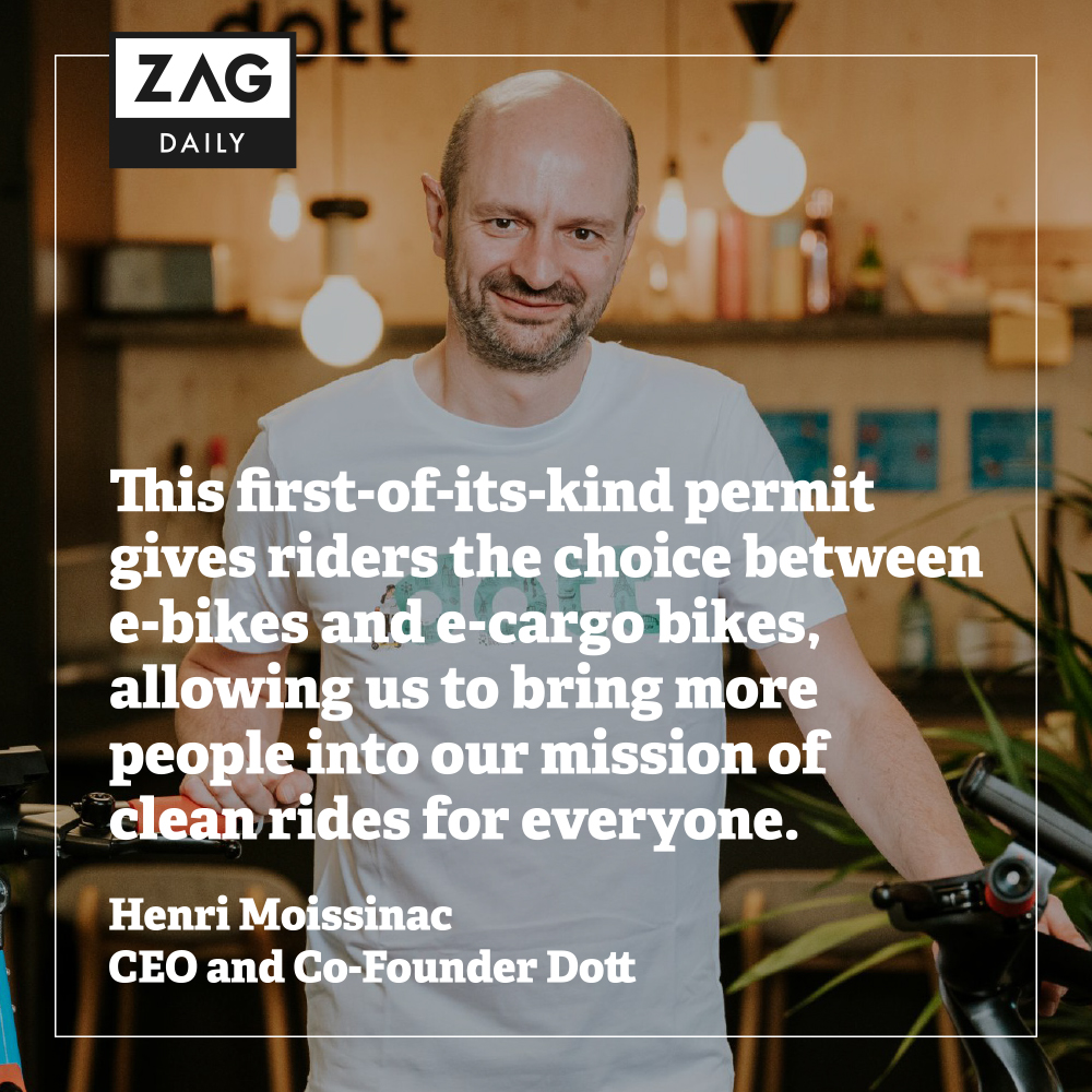 ZagDaily's tweet image. .@Dott joins @BAQMENOW in exciting partnership offering e-bikes and e-cargo bikes to Ghent.

The aim is to bring more diverse populations into micromobility by offering residents more options to move sustainably around their city.

Read more: bit.ly/3zAu0eq

#ZagOnDeck