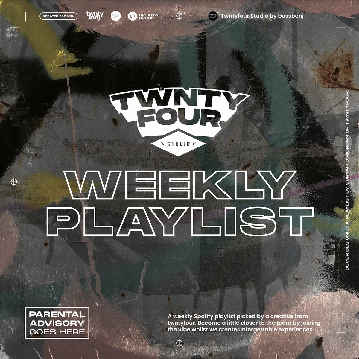 TwntyfourStudio's tweet photo. Week Six | @suryatheartist 

A weekly Spotify playlist picked by a creative from twntyfour. Become a little closer to the team by joining the vibe whilst we create unforgettable experiences.

Listen to the vibe on @spotify … Link in the bio

#music #playlist #spotifyplaylist https://t.co/P4xd8vGLlE