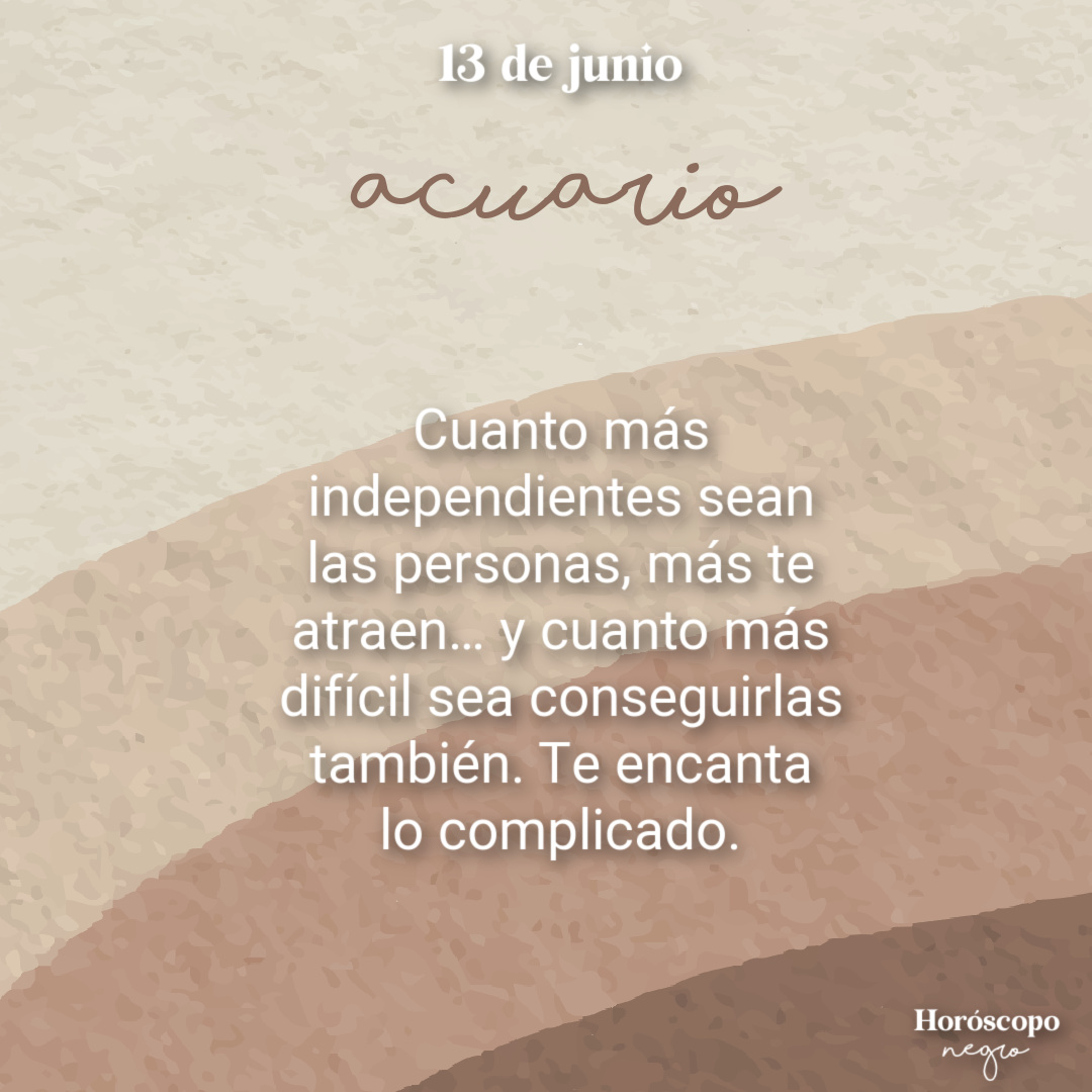 ✨♒✨ #acuario #horoscoponegro