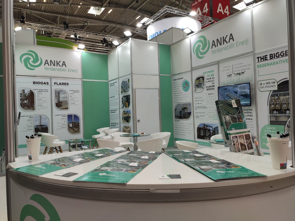 EN | At the IFAT fair held in Germany, we introduced our company and its products.
TR | Almanya’da düzenlenen IFAT fuarında firmamızı ve ürünlerini tanıtarak yoğun görüşmeler gerçekleştirdik. 

#ifat #ifat2022 #ifatmunich #landfillgas #siloxane #regenerativeSiloxaneRemovalSystem