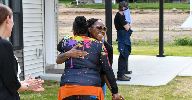 Habitat_org's tweet photo. “Being a homeowner is not easy, but worth it,” says Latoya. @JTVJackson explains how Latoya and her new neighbor Jaimie completed financial counseling, homeowner education courses and sweat equity hours as they built their homes with @Jackson_Habitat.