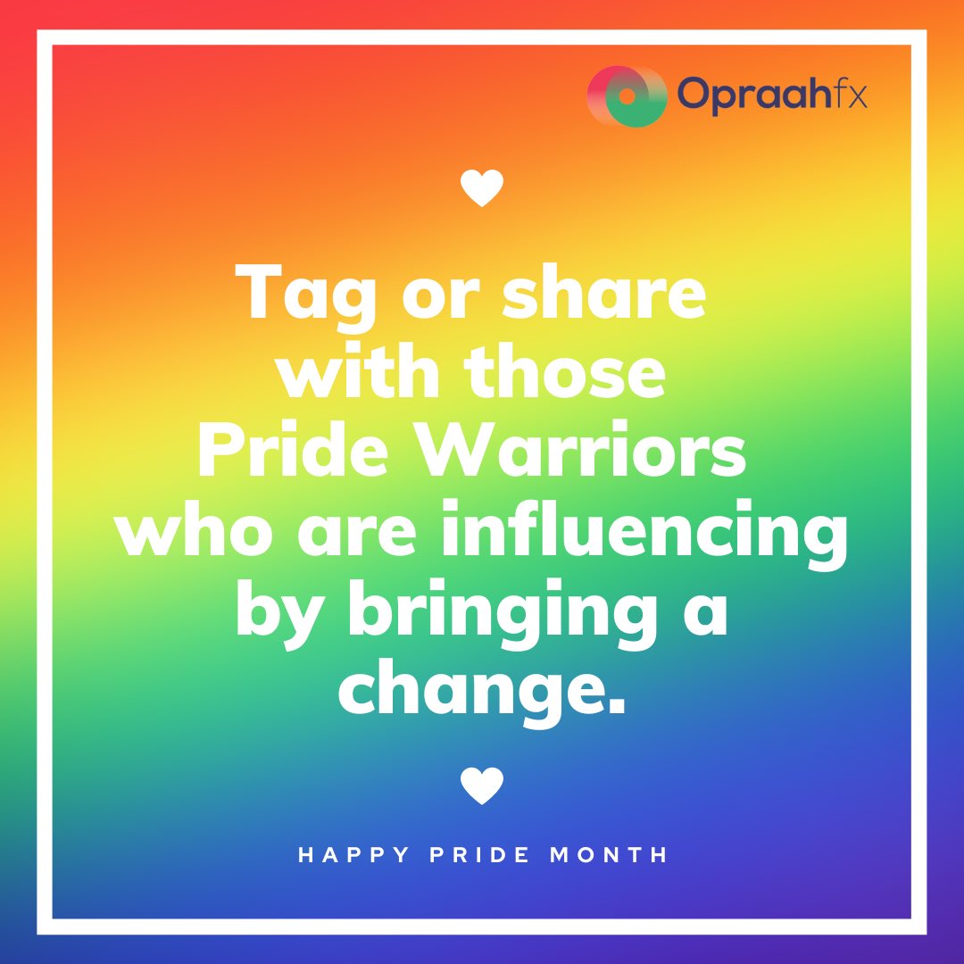 Celebrate pride today and everyday by sending love to those who are breaking the stigma.
.
.
.
.
#pride #influencewithpride #pridemonth #opraahfx #lgbtq+ #lgbt #influencer #influencermarketing #gaming #marketing #advertising #advertisingagency #lgbtcommunity