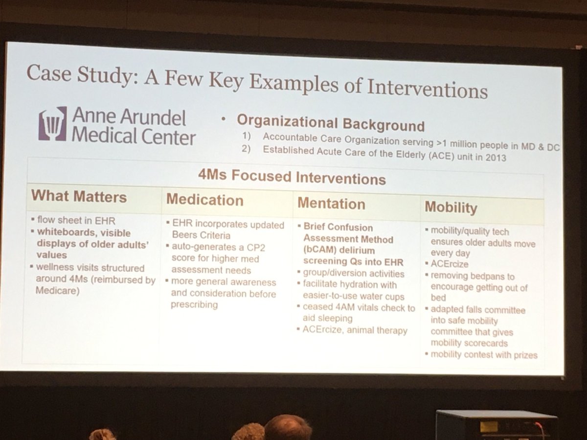 Going on right now! ⁦<a href="/AmerDelirium/">American Delirium Society</a>⁩ #ADS22Indy Alice Bonner on the 4Ms for an Age-Friendly Health System. Join the movement! #RefraintNOTrestraintwww.Exersides.com #ICUrehab