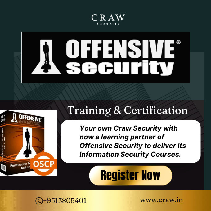 CrawSecurity's tweet photo. Offensive Security is a name that is worth the label of an Established Brand in the sector of Cyber Security and Ethical Hacking. https://t.co/CuapcFGJfV