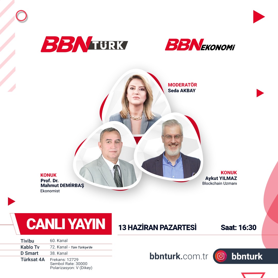 0xAykut's tweet photo. Today I will join BBN Turk TV to talk about cryptocurrencies at 16:30 GMT+3

#cryptocurrency #crypto #blockchain #risingcoin #nft https://t.co/RCvtlNUAKi