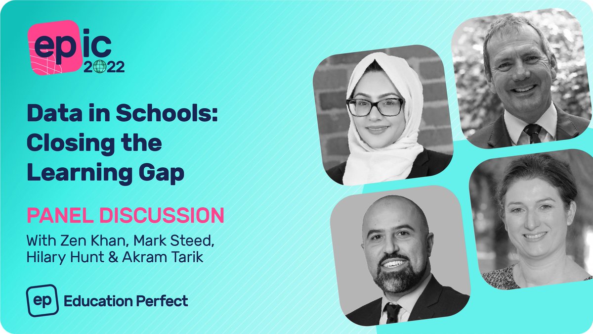 I am are speaking at EPIC 2022, a 1-day virtual ed conference on June 15. Join our session - “Data in Schools: Closing the learning gap" Tickets are free for international teachers &amp; school leaders!
Secure your spot: hubs.la/Q01dgS3Z0

#EPIC2022 #EducationPerfect #freePLD