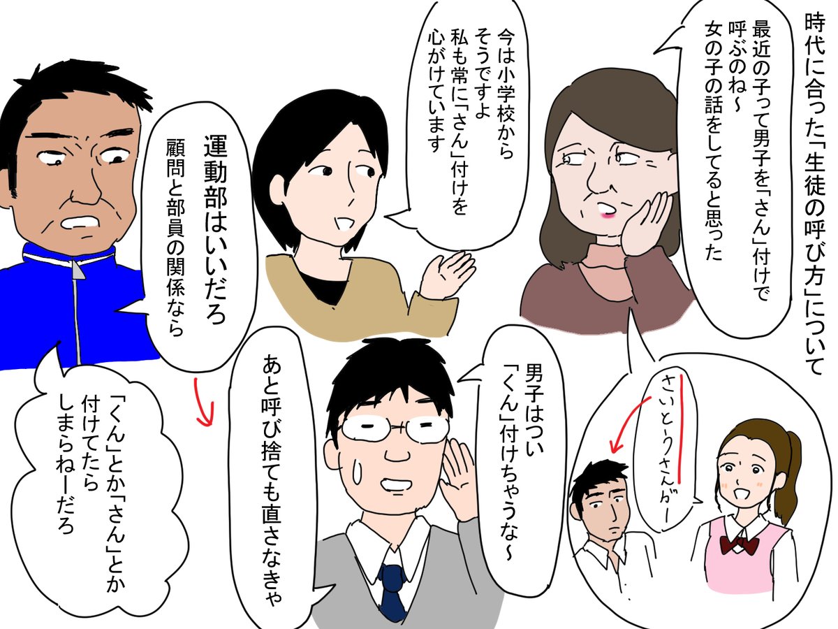 教員同士の会話編まとめ。
ただ話してるだけの一コマ。 