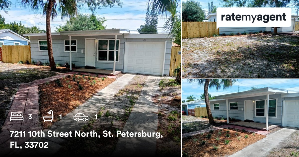 KyleSasserRE's tweet photo. 3 🛏 1 🛀 1 🚘
📍 7211 10th Street North, St. Petersburg, FL, 33702

My latest sale on #ratemyagent
https://t.co/CXkNFi5iHb https://t.co/ARw55lfYeT
