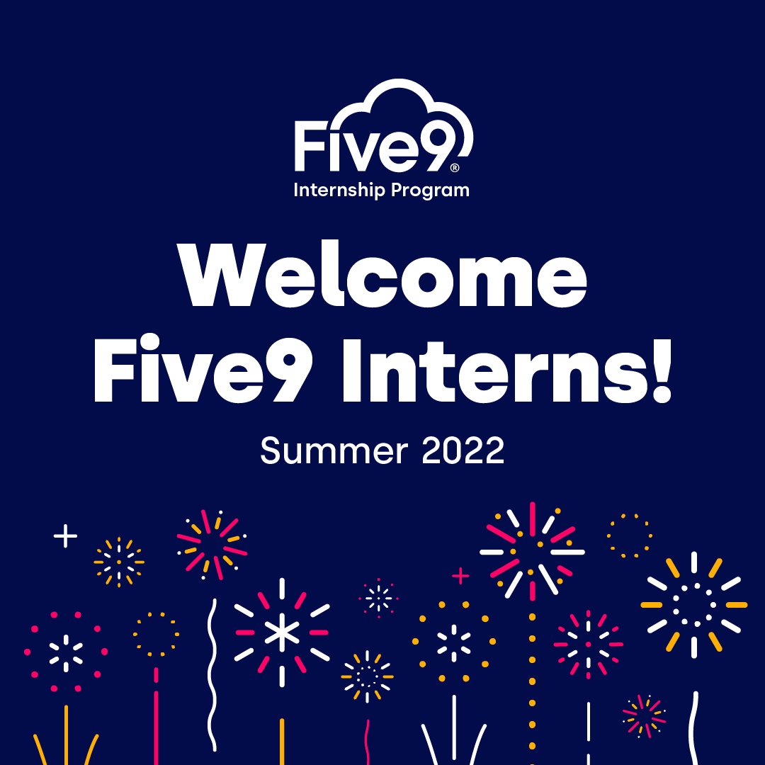 Five9's tweet photo. We are thrilled to welcome an impressive class of young professionals to the 2022 #Five9 Intern Program. Can't wait to see the great things they will do this summer. #Five9Intern #OnCloudFive9 https://t.co/SdhARm79BD