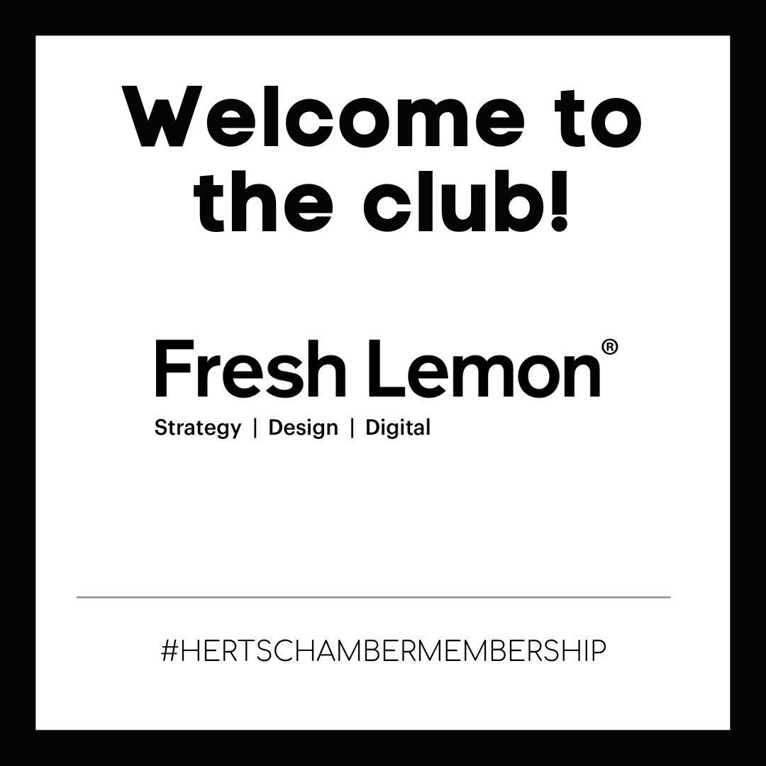 Welcome to our new member <a href="/freshlemonuk/">Fresh Lemon®</a> 

We are a branding and design agency working with marketing-leading companies, placemakers and early-stage brands.

#HertsChamberMembership #KeeptheHeartinHerts