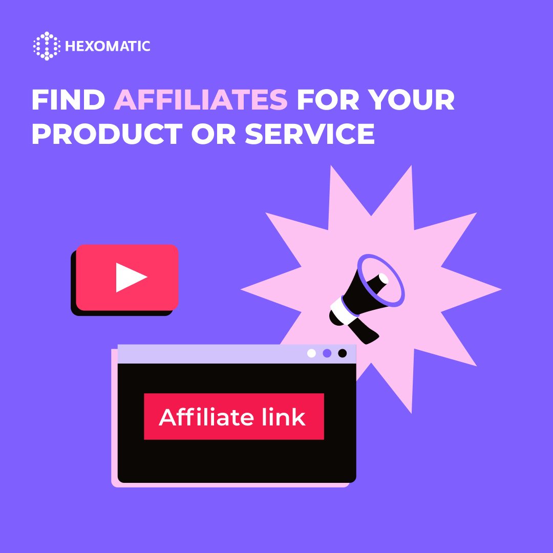 HexomaticAI's tweet photo. Do you want to save hours of time on finding affiliates for your product or service?

#Hexomatic lets you run an entire affiliate marketing campaign in a few clicks. ⚡

#affiliatemarketing #influencermarketing #growthhacking https://t.co/aj6oEUGejx https://t.co/6d9zjRAdYW
