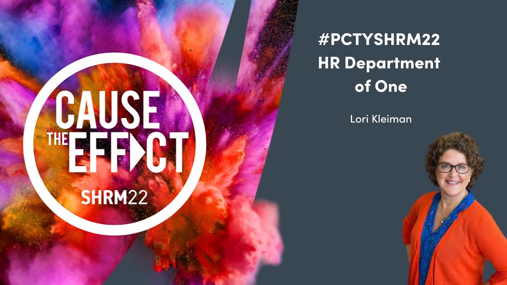 #SHRM22 wouldn't be complete without Lori Kleiman. Check out a sneak peek of her session for HR Departments of One here: l8r.it/u5Pw

#PCTYSHRM22 #PCTYTalks #PCTY #hrdepartmentofone #shrm #hr