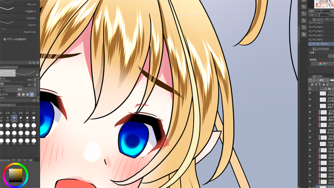 オリジナルエルフ漫画の仕上げは比較的順調に進んでおりますわー!(遅れていないとは言っていない) 