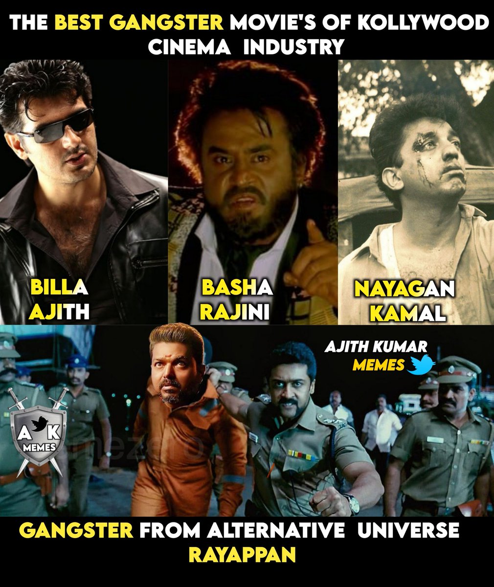 kollypulse's tweet photo. The real gangster vs rayappan 😆🔥

#AK61 #AjithKumar https://t.co/havEol5gAc