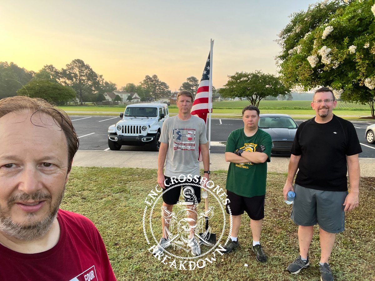 F3ENC's tweet photo. 24 PAX showed up for each other:

4 @ #breakdown 
12 @ #mash 
2 @ #thecollardpatch 
3 @ #aboynamedsue 
3 @ #shieldlock 

#f3enc 
#f3nation 
#f3counts https://t.co/6UCAp8dgRv