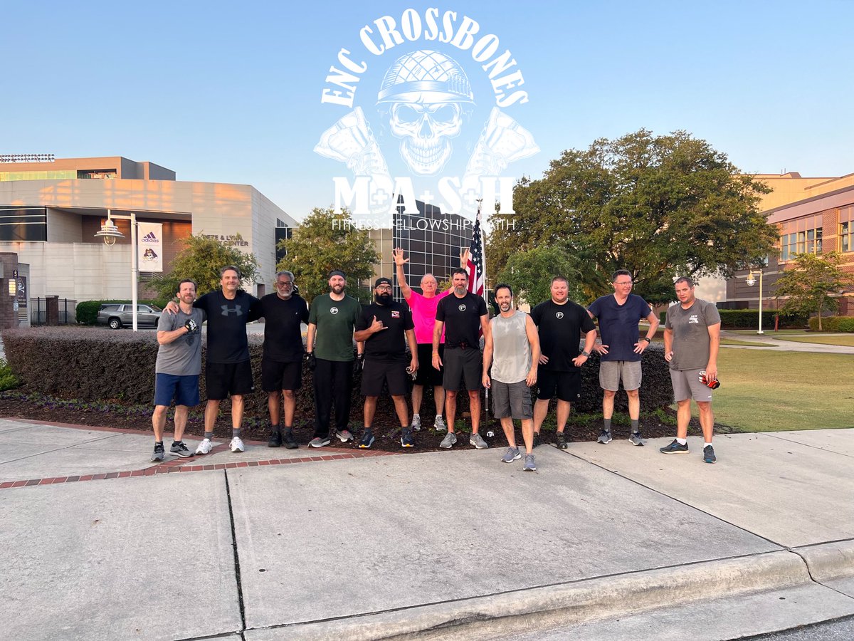 F3ENC's tweet photo. 24 PAX showed up for each other:

4 @ #breakdown 
12 @ #mash 
2 @ #thecollardpatch 
3 @ #aboynamedsue 
3 @ #shieldlock 

#f3enc 
#f3nation 
#f3counts https://t.co/6UCAp8dgRv