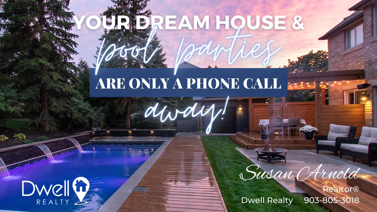 Let's find you a backyard that will make entertaining more fun this summer.  
#homesforsale
#realtor
#homesforsaletylertx
#dwellrealty
#susanarnoldrealtor
#easttexasrealtor
#realtortylertexas