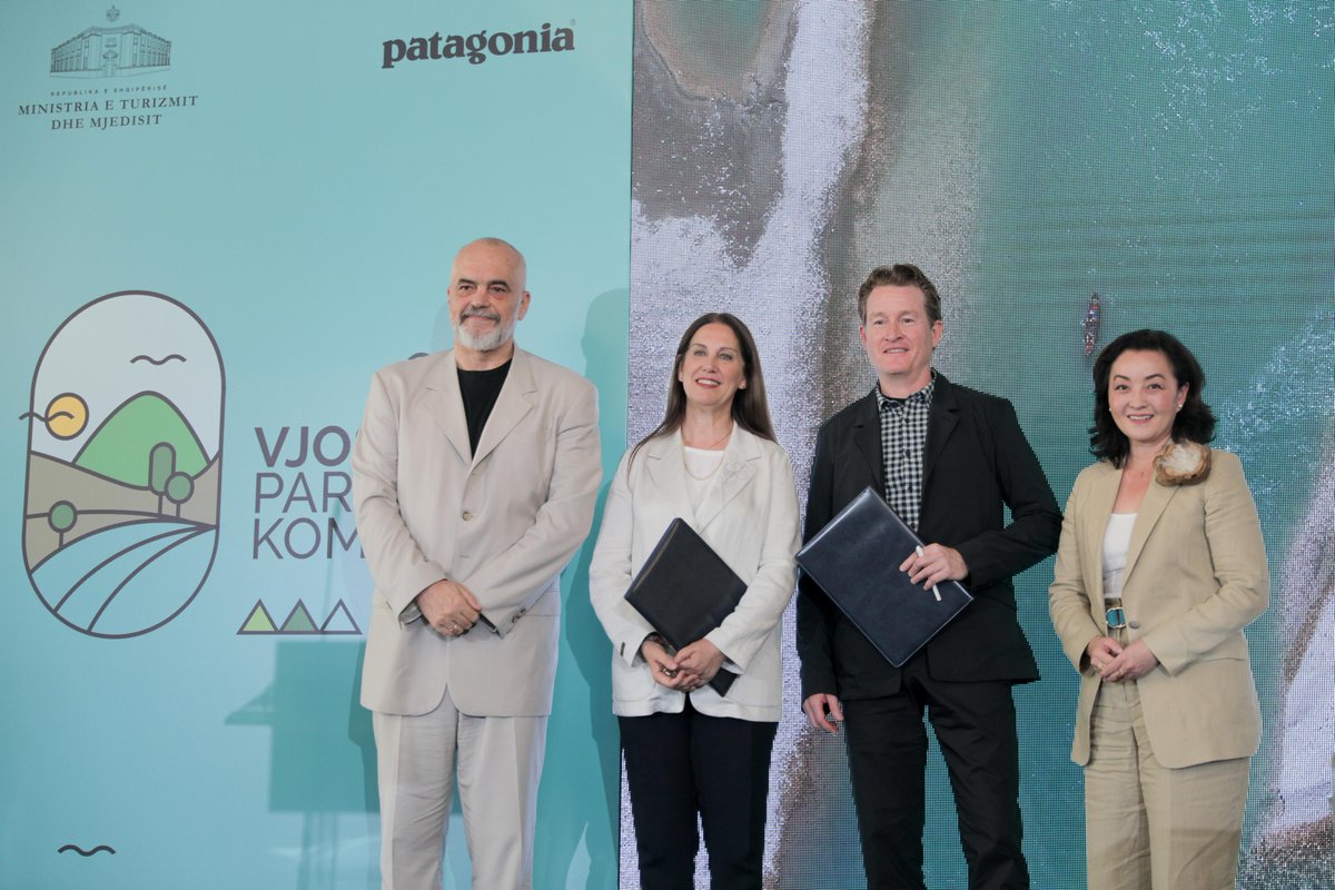 patagoniaeurope's tweet image. We’re one step closer to Europe’s first Wild River National Park. 

Albania’s government signs a commitment to partner with us to protect the Vjosa, forever. For the team of experts involved, including those behind the Save the Blue Heart of Europe campaign, the work starts here.