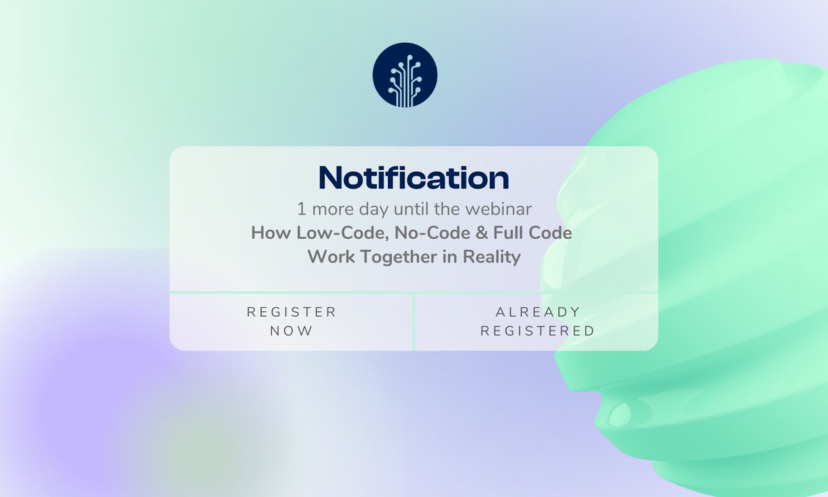 plantanapp's tweet photo. Will you join us tomorrow? You can still register for our live Webinar.

Join us and learn more on how No-Code, Low-Code, and Full Code work together to deliver highly complex applications. ⏳

Register now:
https://t.co/SQ8gokriam

#PlantAnApp #NoCode #LowCode #FullCode https://t.co/IDdk2lSQF5