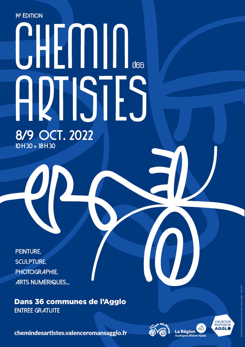 📣 J-15  Chemin des Artistes  2022 👉 peintre, sculpteur, photographe, proposez votre candidature pour exposer vos œuvres dans l’une des 36 communes participantes, les 8 et 9/10 prochain 📲 inscriptions jusqu'au 1er juillet 2022 ℹ + D'infos par ici ➡ vu.fr/QCTa