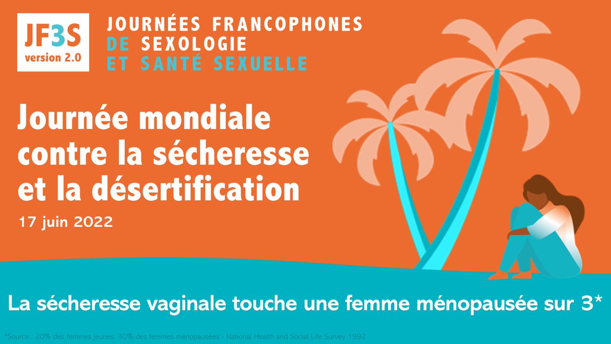 JF3Sexo's tweet photo. 🚨 Journée mondiale contre la sécheresse et la désertification 🚨

Outre la menace écologique qui croît de manière inquiétante, la sécheresse vaginale touche de plus en plus de femmes. #JF3S2022

#worlddaytocombatdesertificationanddrought https://t.co/UDoLOgoHm0