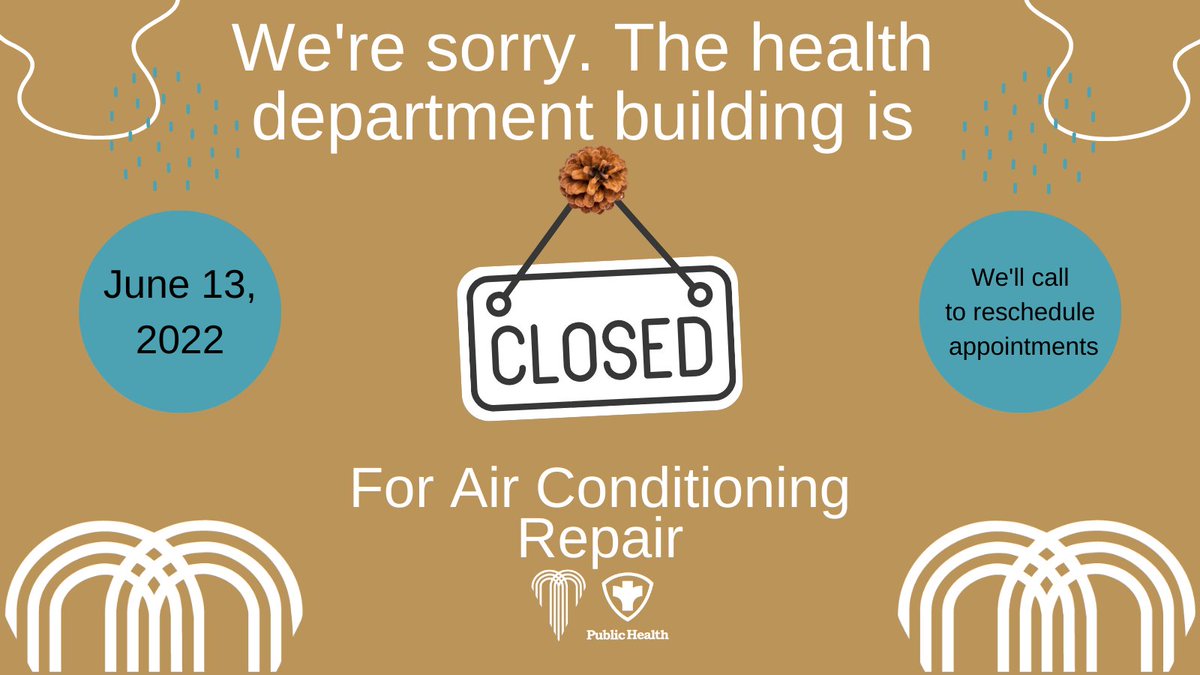 We apologize for the inconvenience. Our teams will be calling to reschedule your appointment. We hope to be open tomorrow (Tuesday) June 14 to serve you.