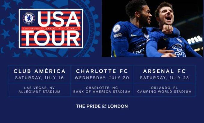 Rolo_777_'s tweet photo. 20 Days until #ChelseaFC play there next game!
Chelsea will tour to America to play 3 friendlies.🔵

Don't miss out on this opportunity! Inbox us Now to secure your tickets or if you have any questions.🎟️

ALL Retweet!⚽

#ClubAmerica #charlotteFC #ArsenalFC  #PreSeasonFriendlies https://t.co/EVGShFPUIm