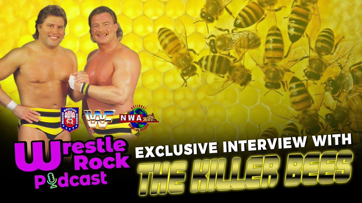 rock_wrestle's tweet photo. #BreakingNews
The WrestleRock Podcast is proud to announce that we will be hosting former WWF, NWA and AWA wrestlers B Brian Blair and Jumping Jim Brunzell, the Killers Bees.
#wwfclassic #jumpingjimubrunzell
#killerbees #wwftagteam #bbrianblair #thekillerbees https://t.co/HFamVWStPY