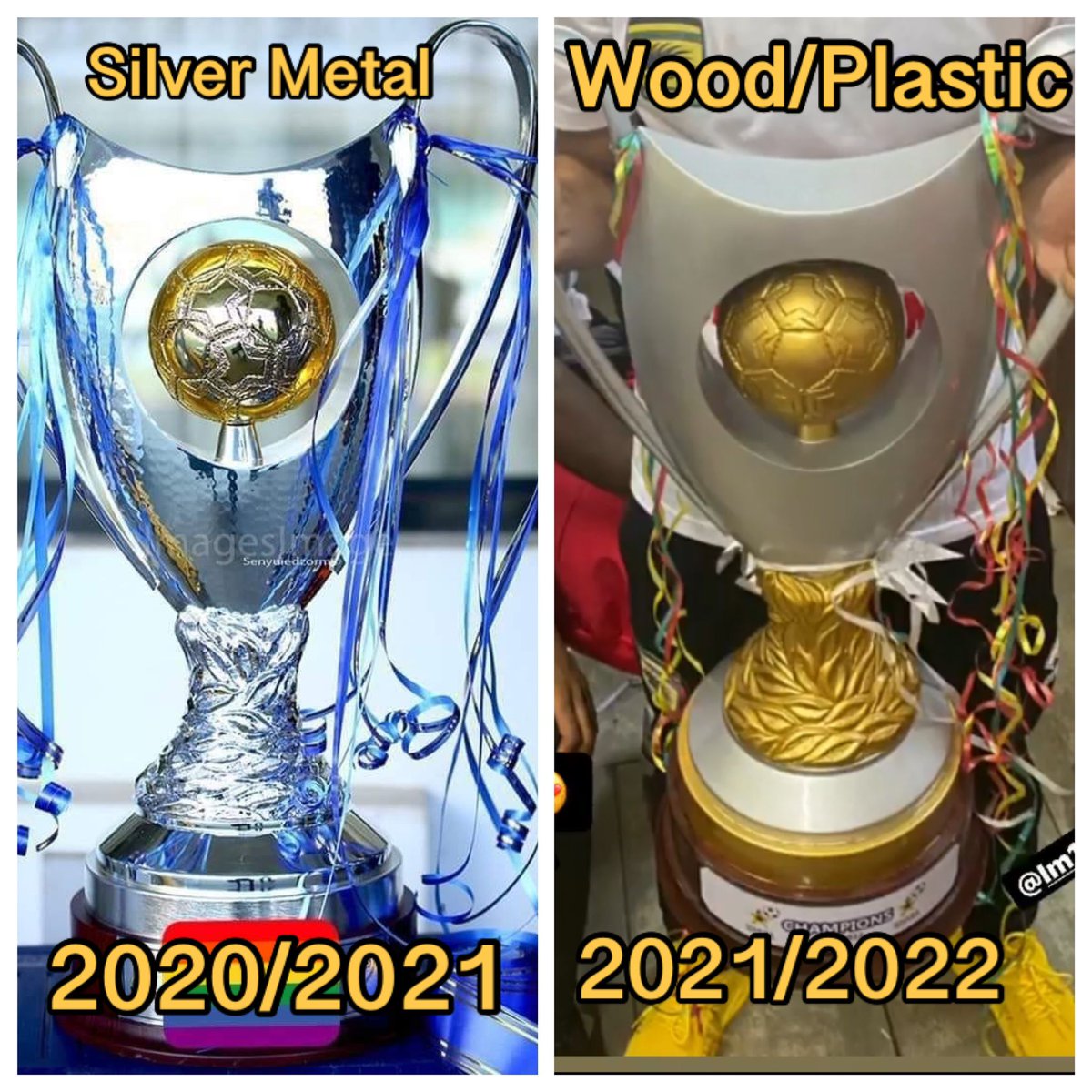 JAHRULE67's tweet photo. GFA fuo paaa why is dis a wooden trophy or plastic we av to be serious in dis country ahh tchewwww https://t.co/kVwoO1rgmy