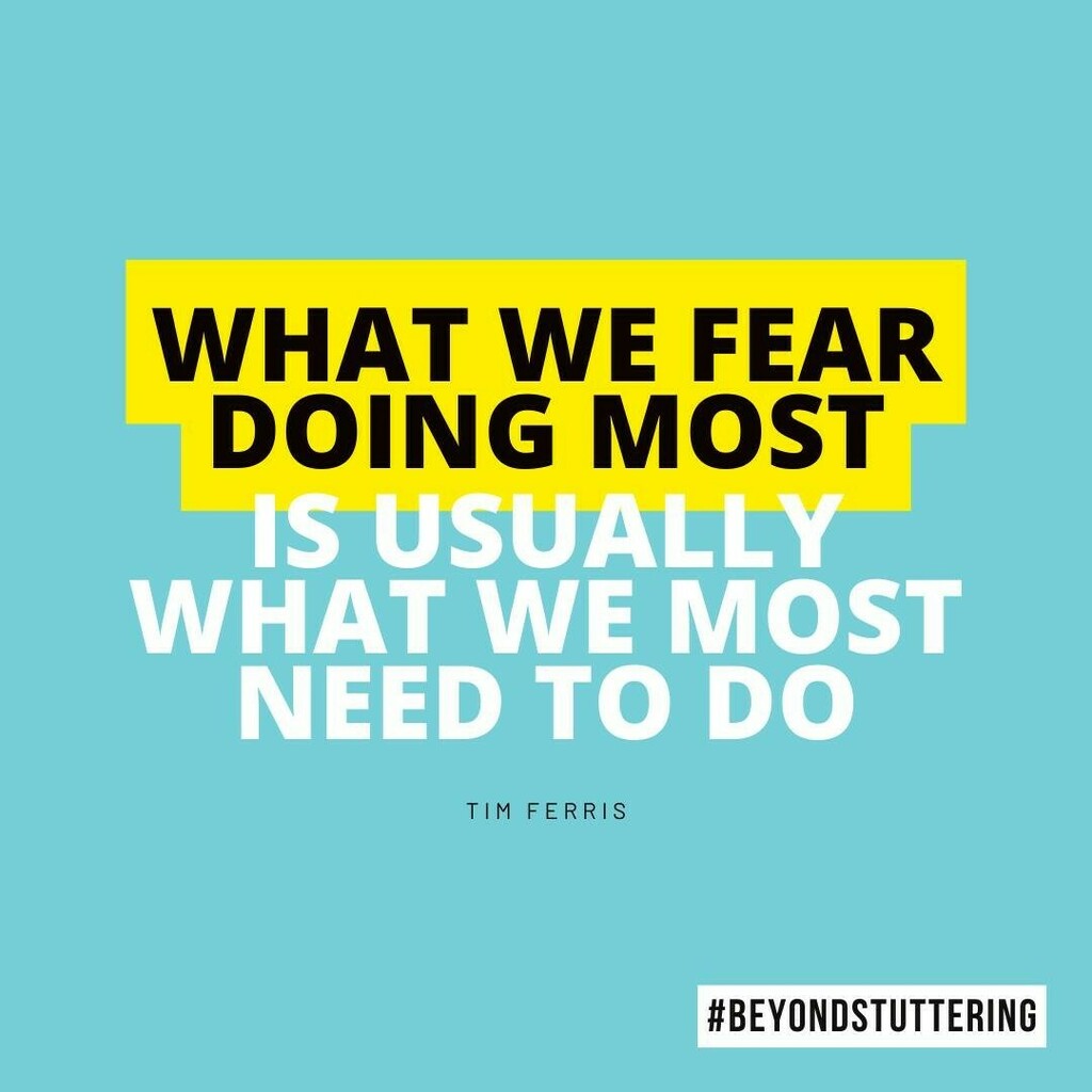 mcguireprogram's tweet photo. “What we fear doing most is usually what we most need to do.” ~Tim Ferriss

#stuttering 
#fear 
#action 
#stammering 
#mcguireprogramme https://t.co/EVs7d5tKtB https://t.co/bOYkWW24SP