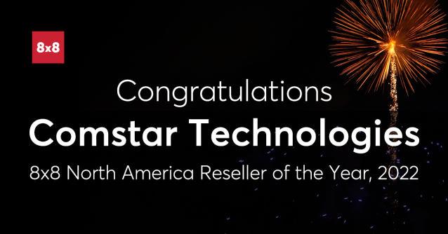 kjzini's tweet photo. Congratulations to @ComstarUSA — 8x8’s North America Reseller of the Year! #XCaaS #8x8PartnerLove https://t.co/SWjWYOyx2Z https://t.co/puwBdTo19E