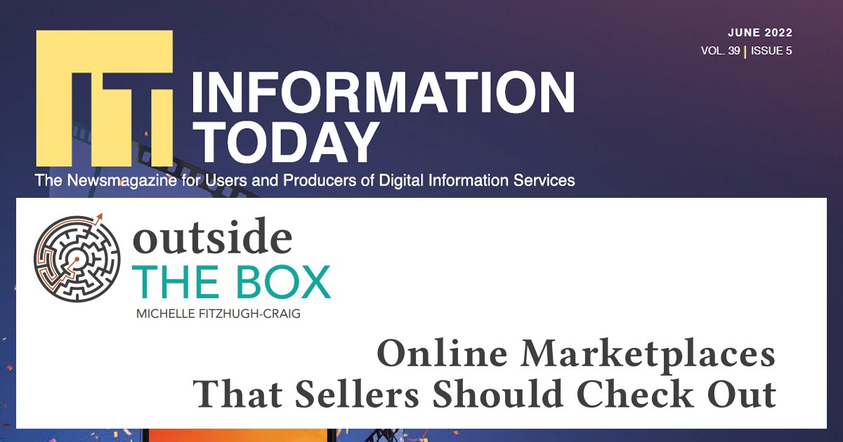 LibPubs's tweet image. With less than 6 shopping months until the holiday season is in full swing, sellers everywhere are busy readying their online stores. There is room for just about anyone to be part of the C2C (consumer-to-consumer) community. ow.ly/FGgF30slFbu