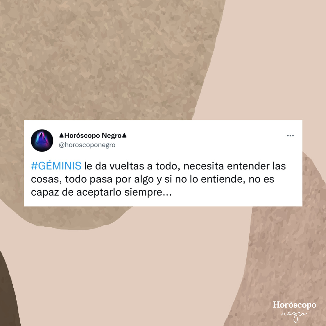 geminis_hn's tweet photo. ✨ Síguenos también en nuestra cuenta de Twitter ➡️ @horoscoponegro https://t.co/66IxoIGz5X