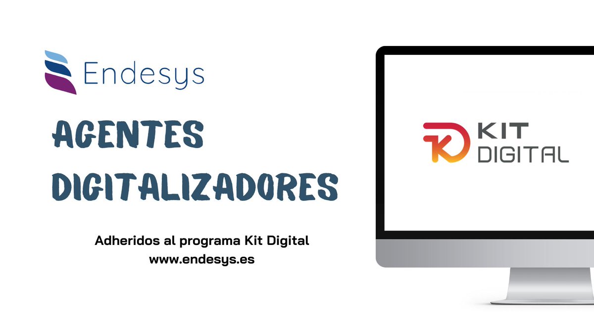 FecomaMadrid's tweet photo. La #cooperativa ENDESYS, proveedora de servicios #TIC #IT #Infomatica y consultora de nuestro proyecto Planes de Digitalización de entidades de #EconomiaSocial, ya es #AgenteDigitalizador del programa #KitDigital 👏 👏 👏
+ Info 👉 https://t.co/AloZLYJxMd https://t.co/R6ulQQqbDx