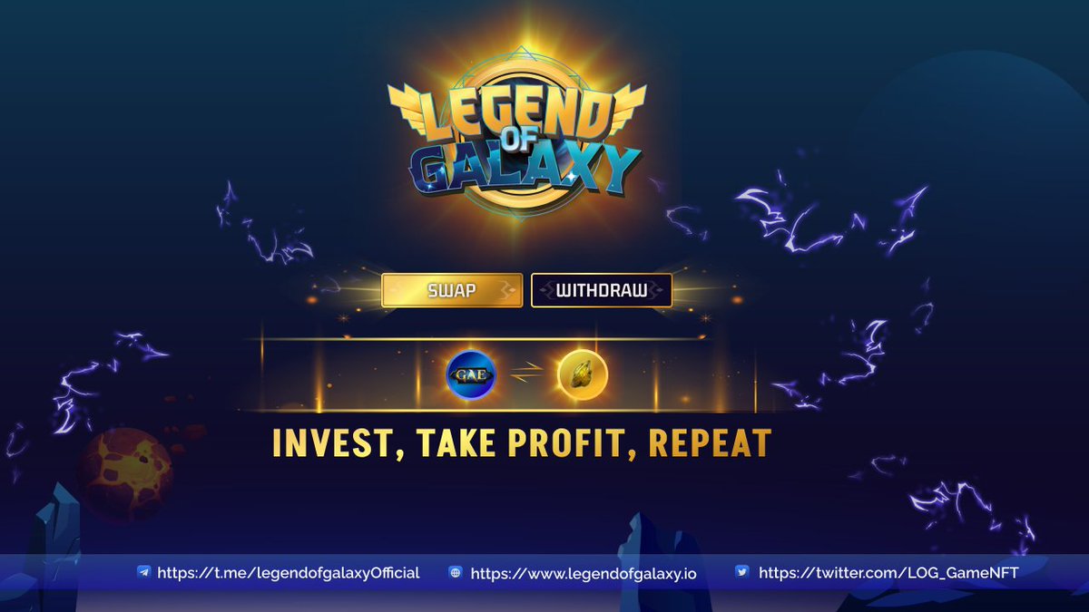 🚀Did you know how to claim your $GAE?
In the game, click <WITHDRAW>, submit the amount, withdraw. Return to Marketplace site, choose <MY PROFILE> &amp; claim.

‼️You will be charge 50% fee in the first 7 playing days, so avoid claiming in those days to preserve your maximum asset.