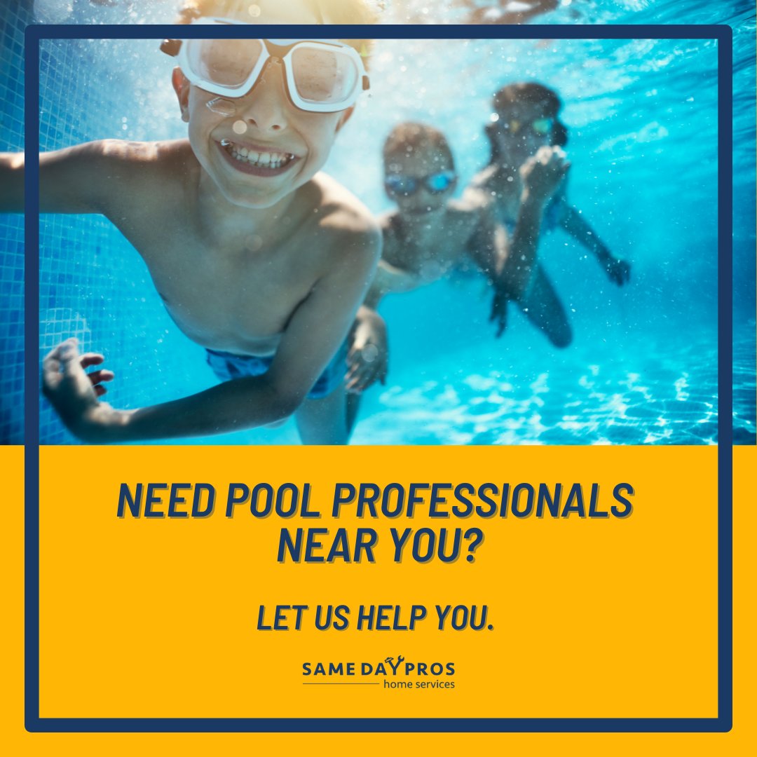 Let’s make this year’s summer season full of fun memories,🌞 starting by keeping our home pool safe🏊‍♀️ for our kids 🧒 and fur babies 🐶.

Read our #poolsafety tips here: t.ly/COev 

Find #poolservice and #poolrepair pros near you on samedaypros.com