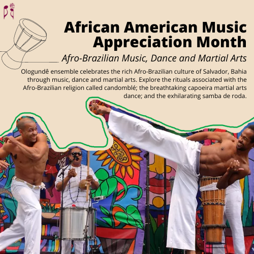musicopia1974's tweet photo. June is #AfricanAmericanMusicAppreciationMonth, a time to celebrate the musical and cultural heritage of African Americans which have created and inspired many genres. Swipe through to see relevant #AAMAM programs that we offer and visit our website to learn more! https://t.co/XyuTh0JD2k